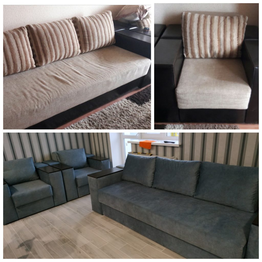 перетяжка и ремонт мягкой мебели