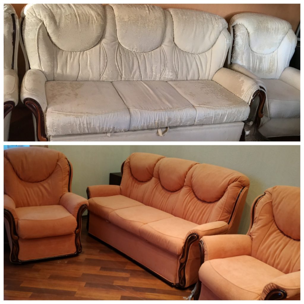 перетяжка и ремонт мягкой мебели